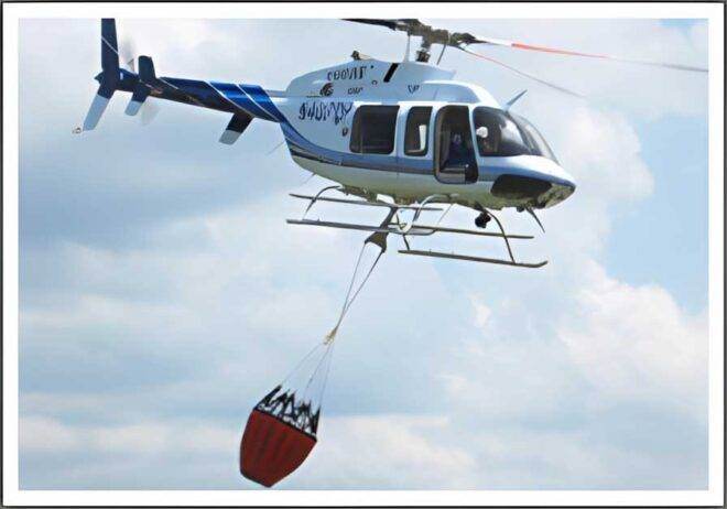 Helicopter Fire Suppression using Bambi Bucket | Book Services In DC, MD, VA