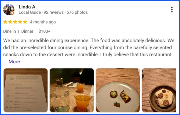 Review about tail up goat restaurant