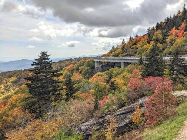 The blue Ridge Parkway in Virginia