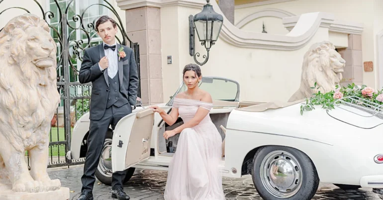 Make Your Photos Stand Out at wedding with luxury car rental