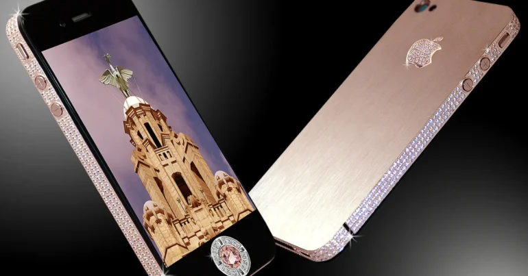 iPhone 4 Diamond Rose Edition By Stuart Hughes | expensive phone