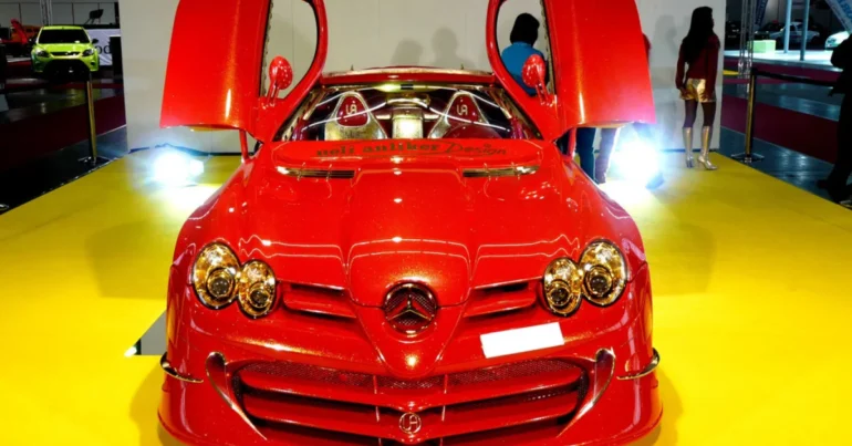 The Mercedes Benz SLR McLaren 999 Red Gold Dream