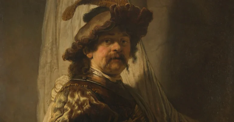 Standard Bearer by Rembrandt | expensive art