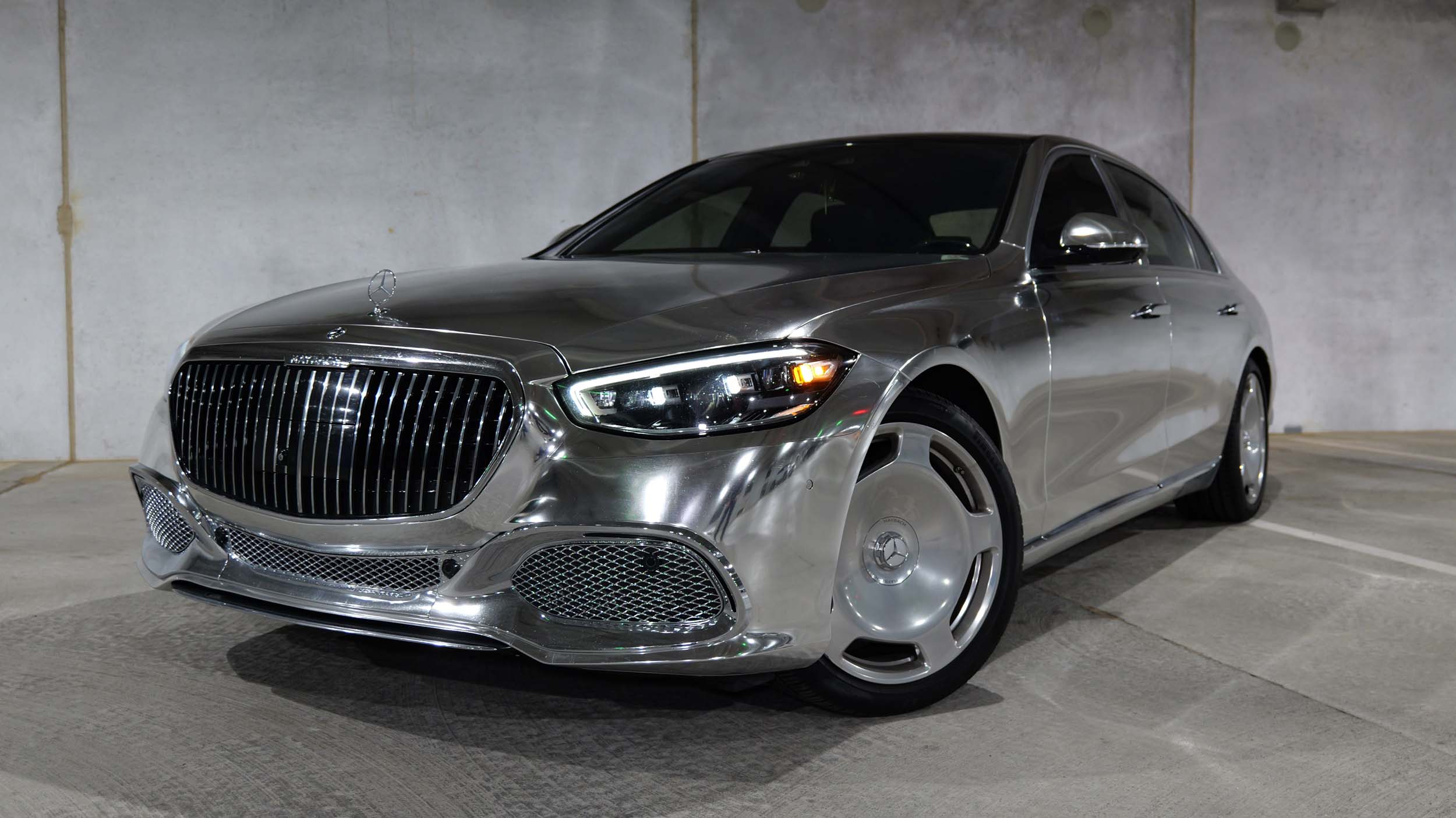 ‘Kanye West Maybach’ Full Chrome - Front View