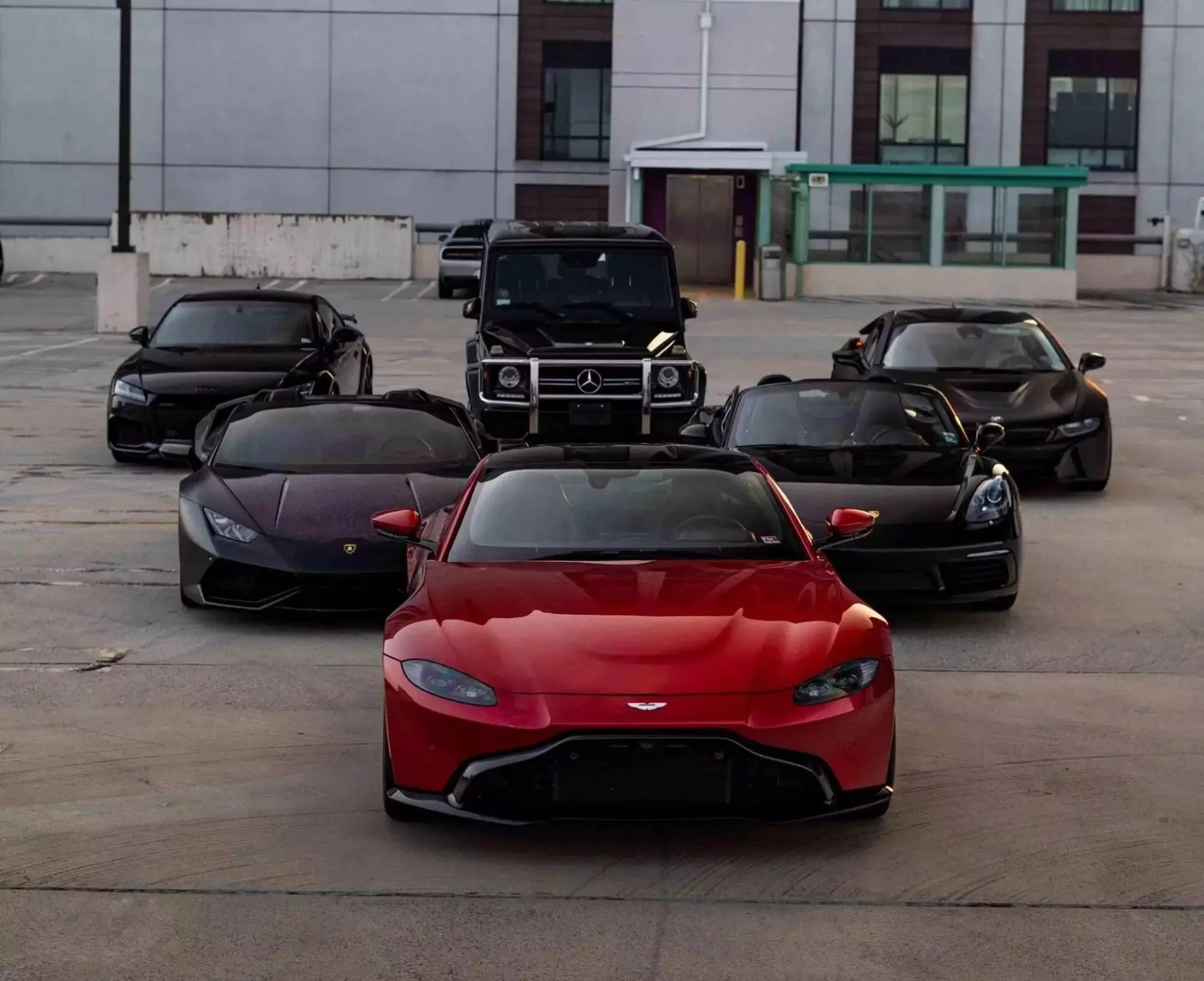 The fleet, lined up